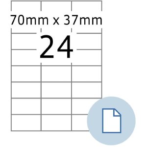 HERMA 8424 Archové etikety A4 bílý...