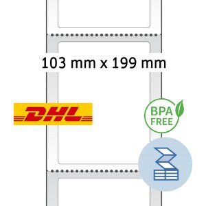HERMA 58506 DHL přepravní etikety 103x199 mm...
