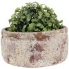 Clayre & Eef 6TE0529M Květináč béžovo-hnědý Ø 18x8 cm