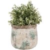 Clayre & Eef 6TE0527M Květináč terakota béžová Ø 16x13 cm venkovský styl