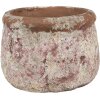 Clayre & Eef 6TE0527S Květináč terakota béžová Ø 13x9 cm venkovský styl