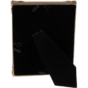 Clayre & Eef 2F1141 Fotorámeček 16x2x21 cm zelený zlatý v českém stylu