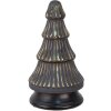 Clayre & Eef 65382 Vánoční stromek zlatý šedý Ø 14x25 cm