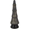 Clayre & Eef 65383 Vánoční stromek zlatý šedý Ø 15x45 cm