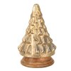 Clayre & Eef 65389 Vánoční stromek zlatý Ø 14x23 cm