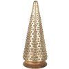 Clayre & Eef 65392 Vánoční stromek zlaté barvy Ø 17x41 cm