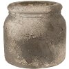 Clayre & Eef 6TE0517 Květináč šedobéžový Ø 17x16 cm