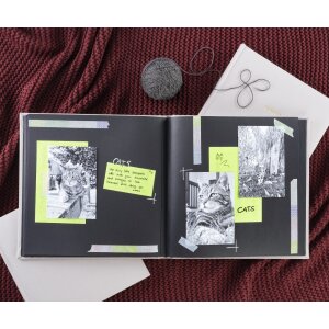 Hama Book Album Memories 25x25cm 50 černých stran...