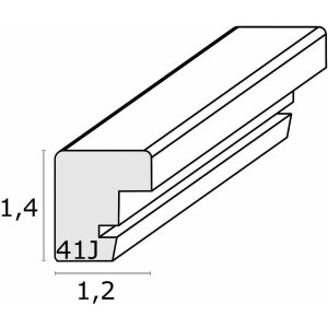 Deknudt S41JD1 Dřevěný rám stříbrný 20,0 x 20,0 cm