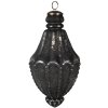 Clayre & Eef 6GL4520 Vánoční ozdoba na stromeček černá Ø 11x22 cm