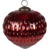 Clayre & Eef 6GL4524 Vánoční ozdoba na stromeček červená Ø 13x13 cm