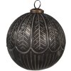 Clayre & Eef 6GL4676 Vánoční ozdoby na stromeček černé Ø 12x12 cm