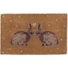 Clayre & Eef BSLCMC Rohožka na dveře Romantická hnědá 75x45x1 cm