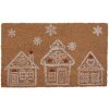 Clayre & Eef GBBMC-1 Rohožka na dveře hnědá bílá 75x45x1 cm