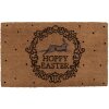 Clayre & Eef RFLMC Rohožka Hoppy Easter 75x45x1 cm hnědá