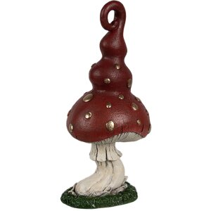 Clayre & Eef 6PR4159 Dekorace Houba červená 8x6x17 cm