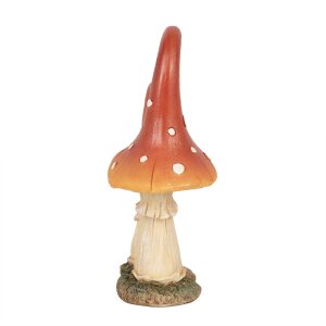 Clayre & Eef 6PR4160 Dekorace Houba červená oranžová 11x7x17 cm