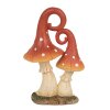 Clayre & Eef 6PR4160 Dekorace Houba červená oranžová 11x7x17 cm
