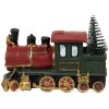 Clayre & Eef 6PR4335 Dekorace lokomotiva 11x5x7 cm zelená červená zlatá