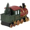 Clayre & Eef 6PR4335 Dekorace lokomotiva 11x5x7 cm zelená červená zlatá