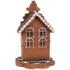Clayre & Eef 6PR4344 Dekorace perníková chaloupka s LED diodami 13x13x20 cm