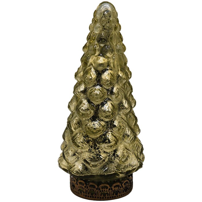 Clayre & Eef 6GL4560 Vánoční stromek s LED diodami Ø 8x16 cm
