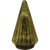 Clayre & Eef 6GL4561 Vánoční stromek s LED diodami zlatý Ø 11x19 cm