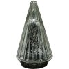 Clayre & Eef 6GL4571ZI Vánoční stromek s LED diodami Ø 11x19 cm stříbrný