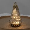 Clayre & Eef 6GL4571ZI Vánoční stromek s LED diodami Ø 11x19 cm stříbrný
