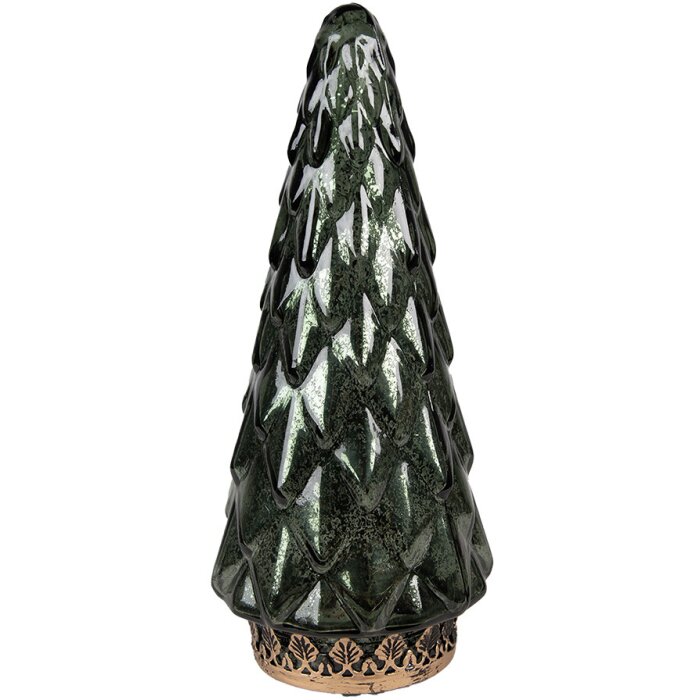 Clayre & Eef 6GL4572GR Vánoční stromek s LED diodami zelený Ø 11x24 cm