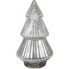 Clayre & Eef 6GL4573ZI Vánoční stromek s LED diodami stříbrný Ø 13x23 cm