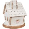 Clayre & Eef 6PR4349 Dekorace domeček s LED 17x16x17 cm 3xAAA