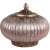 Clayre & Eef 6GL4589 LED lucerna růžové sklo Ø 17x14 cm