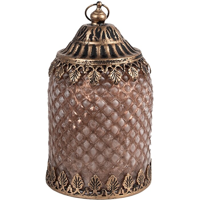 Clayre & Eef 6GL4600 Dekorace s LED bronz Ø 10x16 cm