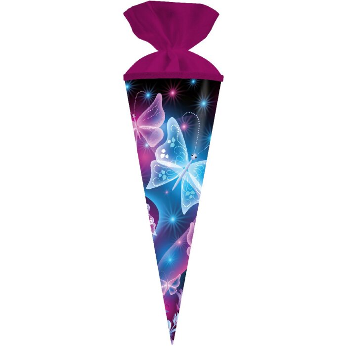 Goldbuch školní kužel 50 cm kulatý motýl 15x50 cm s plstěným uzávěrem