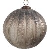Clayre & Eef 6GL4534M Vánoční ozdoba na stromeček Ø 15x15 cm Stříbrná barva