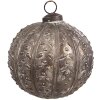 Clayre & Eef 6GL4534XS Vánoční ozdoby na stromeček Ø 8x8 cm stříbrná