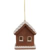 Clayre & Eef 6PR4358 Dekorace závěsný domeček s LED 8x6x10 cm