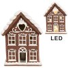 Clayre & Eef 6PR4359 Dekorace domeček s LED 17x10x22 cm 3xAAA