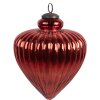 Clayre & Eef 6GL4548XL Vánoční ozdoba na stromeček červená Ø 17x20 cm