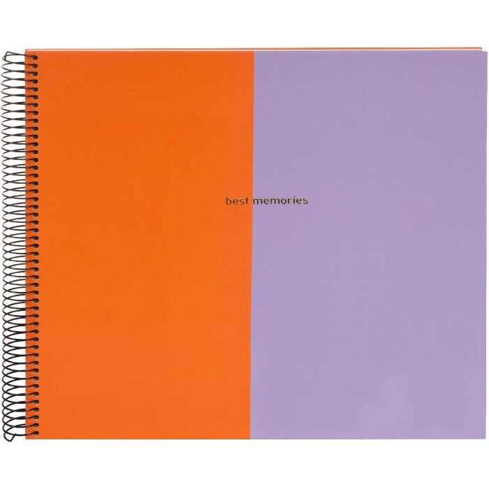Goldbuch spirálové album Coloration oranžová lila 34x30 cm 40 stran fotokartonu