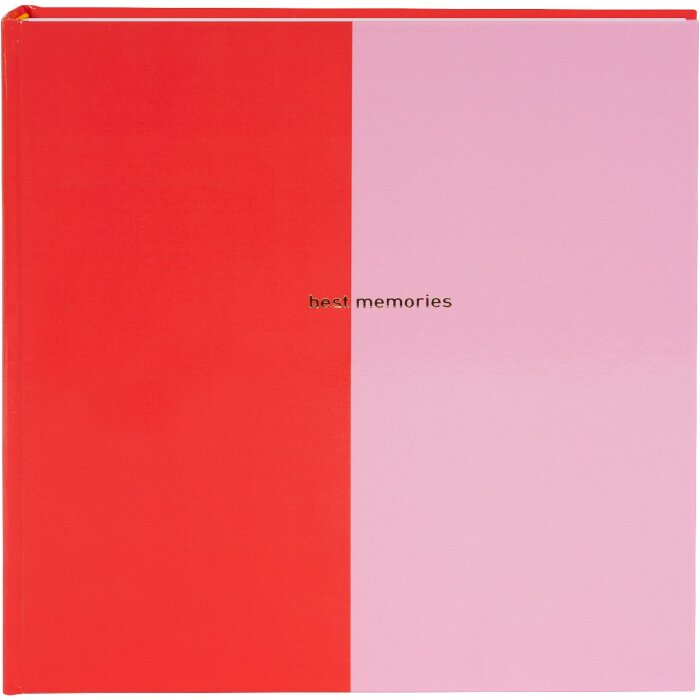Goldbuch fotoalbum Coloration red/pink 30x31 cm 60 stran se sklem
