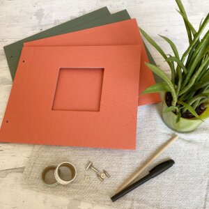 Obal na album Goldbuch Bella Vista Artichoke 30x25 cm lněný zelený