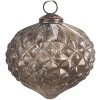 Clayre & Eef 6GL4535S Vánoční ozdoby na stromeček Ø10x10 cm stříbrná