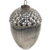 Clayre & Eef 6GL4540XL Stříbrná ozdoba na vánoční stromek Ø 15x21 cm