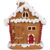 Clayre & Eef 6PR4341 Dekorace perníková chaloupka s LED 11x9x13 cm
