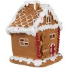 Clayre & Eef 6PR4341 Dekorace perníková chaloupka s LED 11x9x13 cm