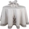 Clayre & Eef GTW47 Košík na chléb 35x35x8 cm Béžový design se sobem
