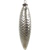 Clayre & Eef 6GL4541L Stříbrná ozdoba na vánoční stromek Ø 6x23 cm