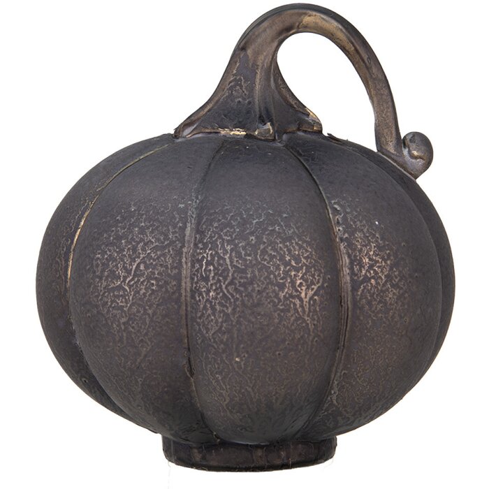 Clayre & Eef 6GL4542 Dekorace dýně šedá Ø 15x16 cm